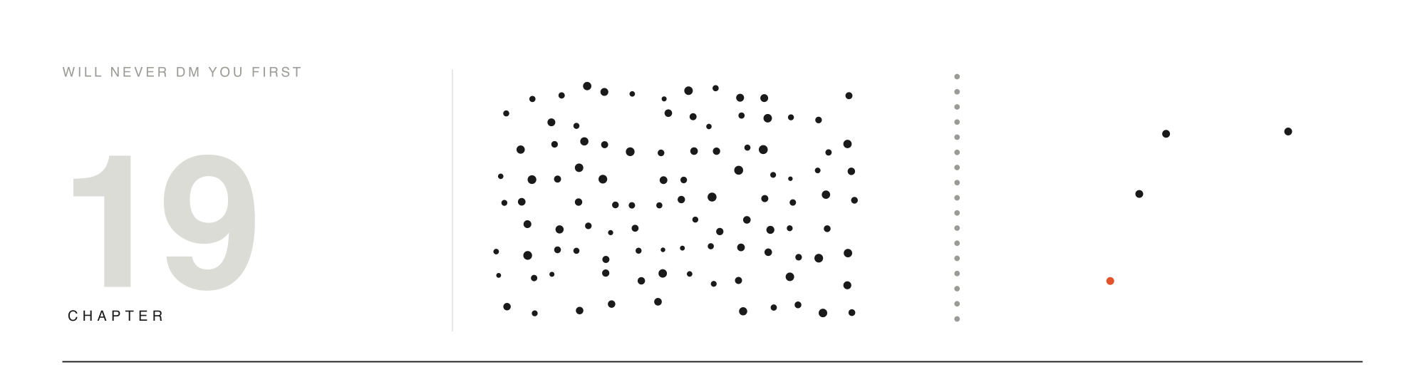 A crowd of dots meeting a hard wall, only a few crossing — the structural limit of any content-based defense.